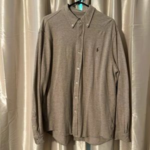 Ralph Lauren Featherweight Men’s Long Sleeve Tan Shirt - XL